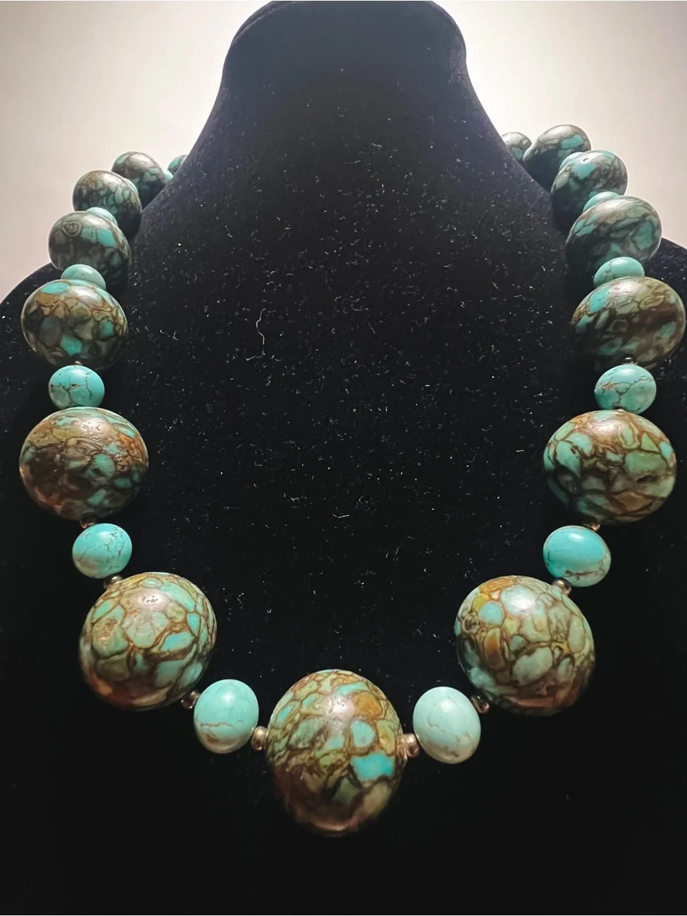 Turquoise Stone Beaded Necklace